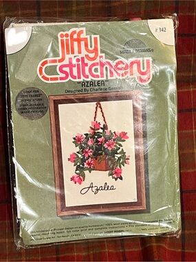 Jiffy Stitchery Azalea Kit c1975